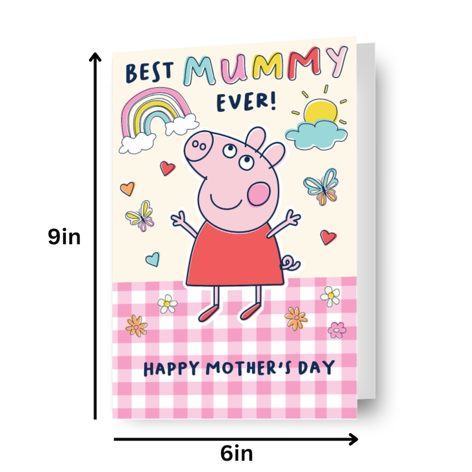 image 1 of Peppa Pig 'Best Mummy Ever' Mother's Day Card