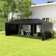image 7 of Outsunny 6m x 3m Garden Gazebo Marquee Canopy Party Tent Canopy Patio Black