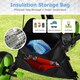 image 7 of COSTWAY 3 Wheel Golf Push Cart Folding Golf Holder Green