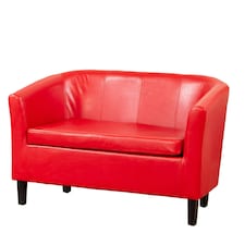 Meriden 2 Seat Tub Sofa Red