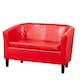 image 1 of Meriden 2 Seat Tub Sofa Red