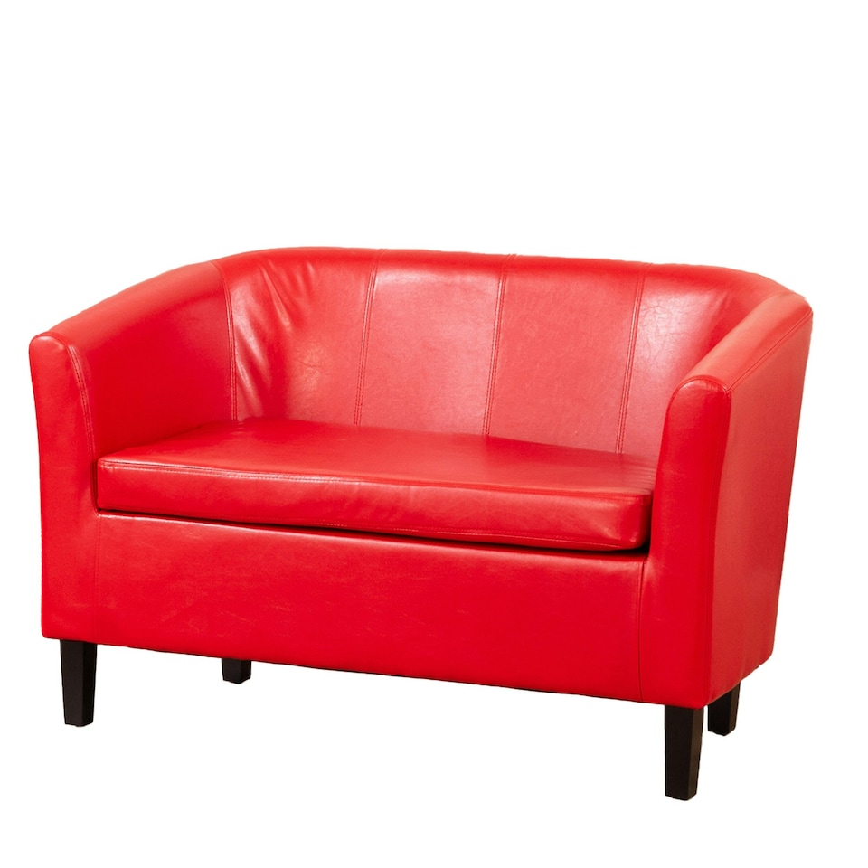 image 1 of Meriden 2 Seat Tub Sofa Red