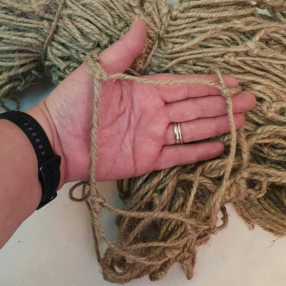image 1 of True Products Jute Heavy Duty Pea Bean Netting For Climbing Plants 50mm 2m x 5m