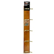 SupaHome Antique Look Pine Coat Rack - Brown/Gold - One Size