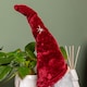 image 4 of 48cm Red Tartan Sitting Christmas Gonk with Snowflake Hat