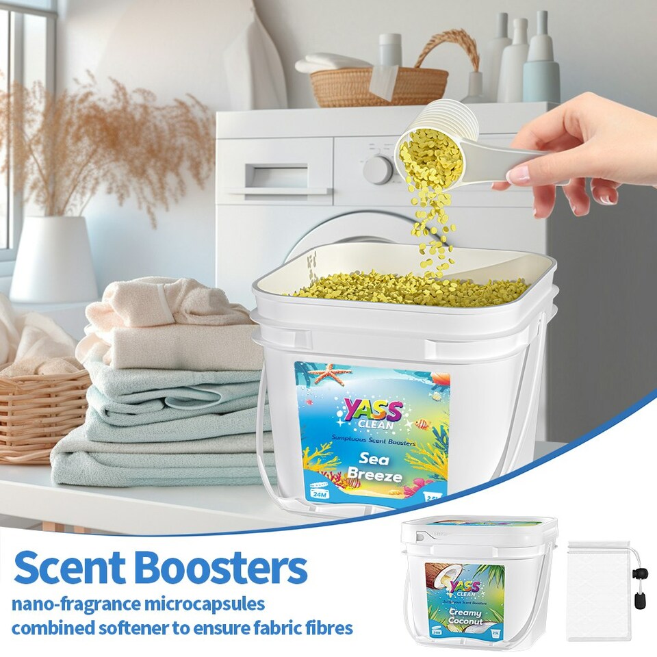 image 1 of Yass Clean Laundry Scent Boosters Scented Washing Beads 2.5L 1.8KG Creamy Coconut