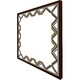 image 3 of Art deco patterned border (Picture Frame) Brown | Oak | M