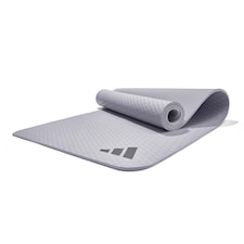Adidas 10mm Yoga Mat — 183 x 61 cm, 75% EVA/25% TPE, Grey | Multi | Grey | 183 x 61 cm
