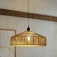 image 1 of ValueLights Elcano Woven Rope Ceiling Pendant Light Shade Brown