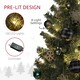 image 4 of HOMCOM 5ft Artificial Christmas Tree with LED Lights and Blue Decorations