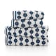 image 3 of Bobbles 100% Cotton Towels – Supersoft, 550 GSM, Yarn-Dyed Jacquard, Absorbent & Stylish in Orange & Marine Blue Orange | White | Bath towel