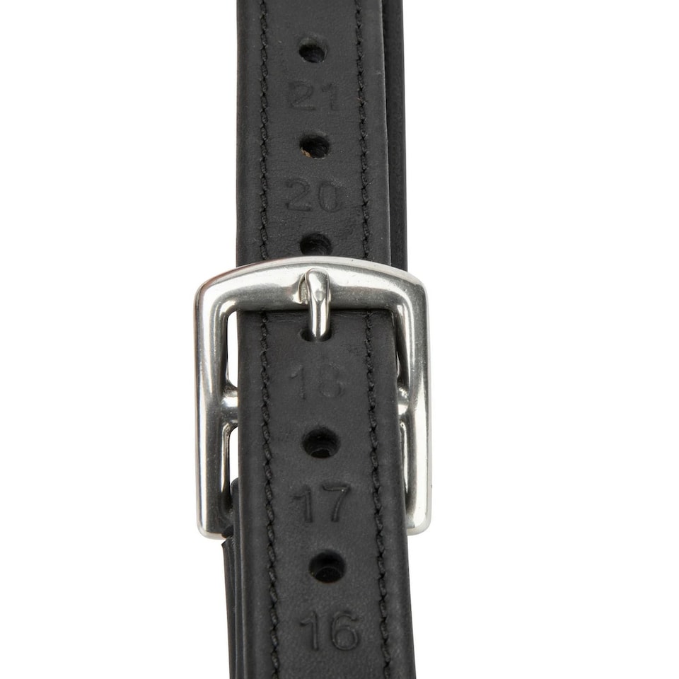 image 1 of Velociti Lusso Logo Horse Stirrup Leathers | Black | Black | 48cm | 1