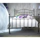 image 3 of 4ft 6" Double Elizabeth Black Nickel Metal Bed Frame - (149cm)