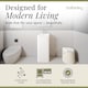 image 3 of Balterley Curve Modern Bathroom Floor Standing 1 Door Vanity Unit Basin | White | Gloss White