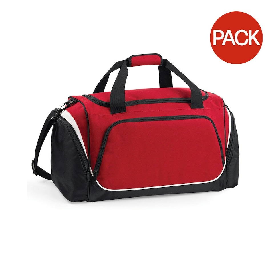 image 1 of Quadra Pro Team Holdall / Duffle Bag (55 Litres) (Pack of 2) - Classic Red/Black/White - One Size