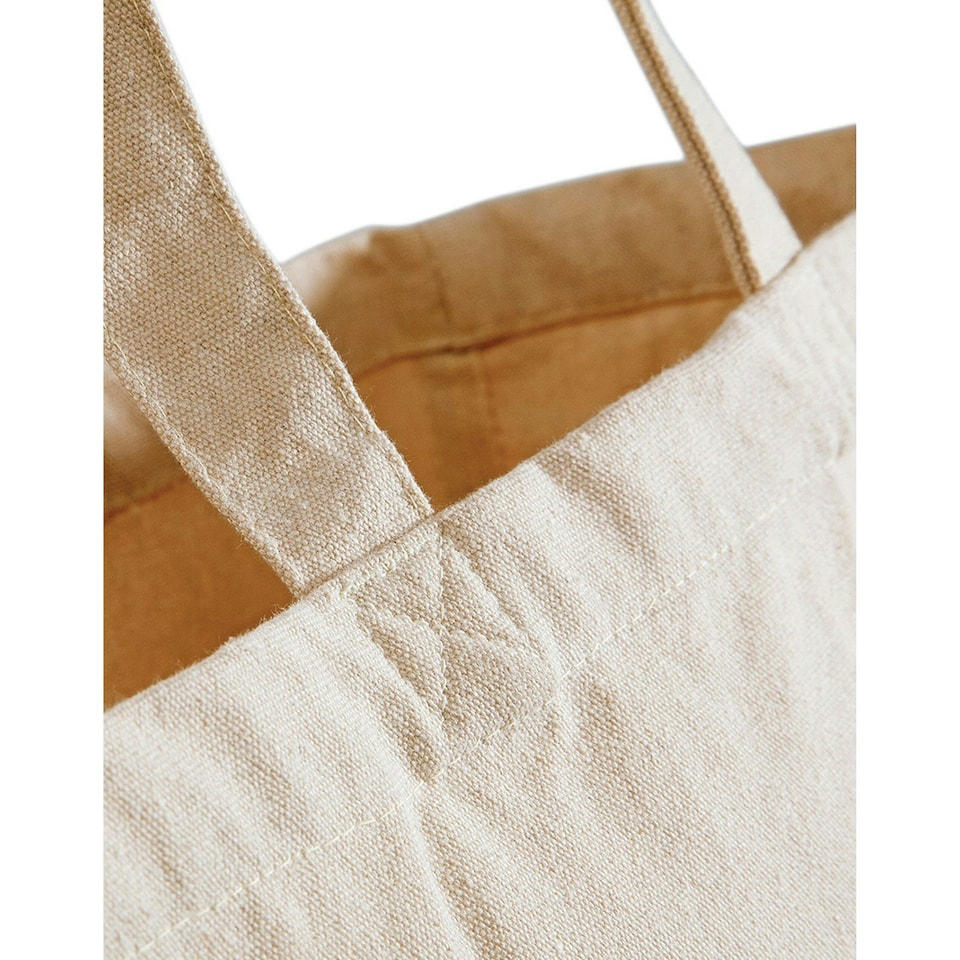 image 1 of Quadra Classic Canvas Shopper Bag - Natural - One Size Cream