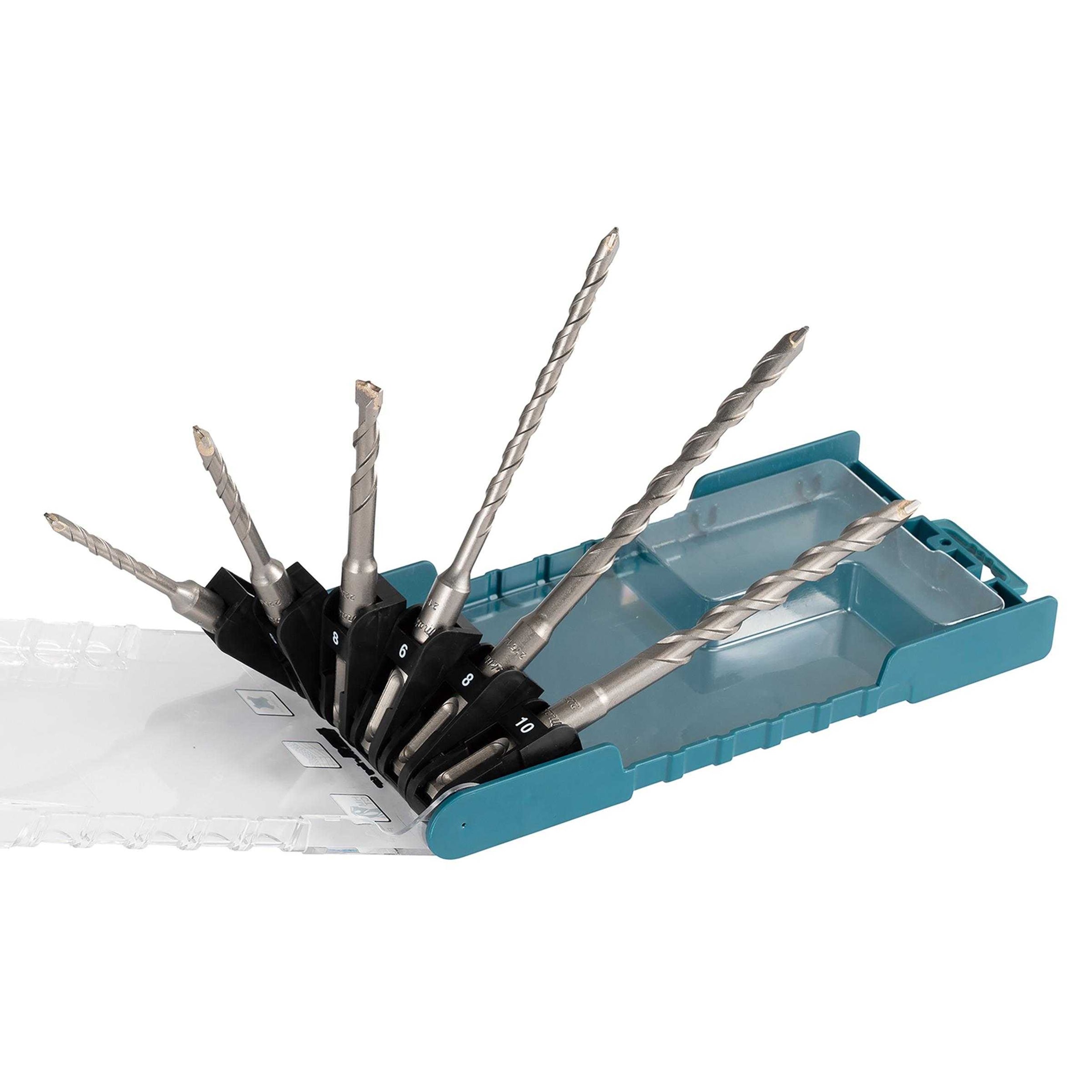 Makita SDS Drill Bit Set (Pack of 6) Silver Silver One Size 1