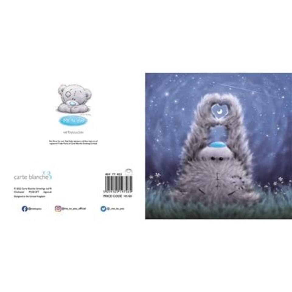image 1 of Bear And Heart Open Blank Card