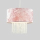 image 1 of ValueLights Boland Pair of Pink Ceiling Pendant Droplets Shade