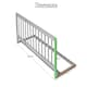image 5 of Safetots Narrow Wooden Bed Guard, White, 38cm High x 90cm Wide, Toddler Bedrail for Safety, Secure Child Bed Rail