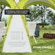 image 7 of Outsunny 3.5 x 3.5M Camping Gazebo, Outdoor Event Shelter Dome Tent Garden Sun Shelter Patio Spire Arc Pavilion Camp Sun Shade Tent for 68 Person | Green