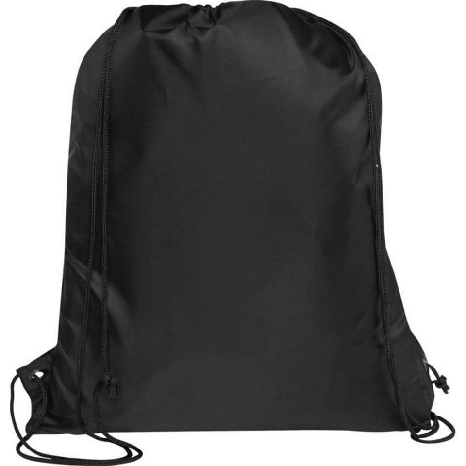 image 1 of Bullet Adventure Recycled Insulated Drawstring Bag - Solid Black - One Size Black | One Size