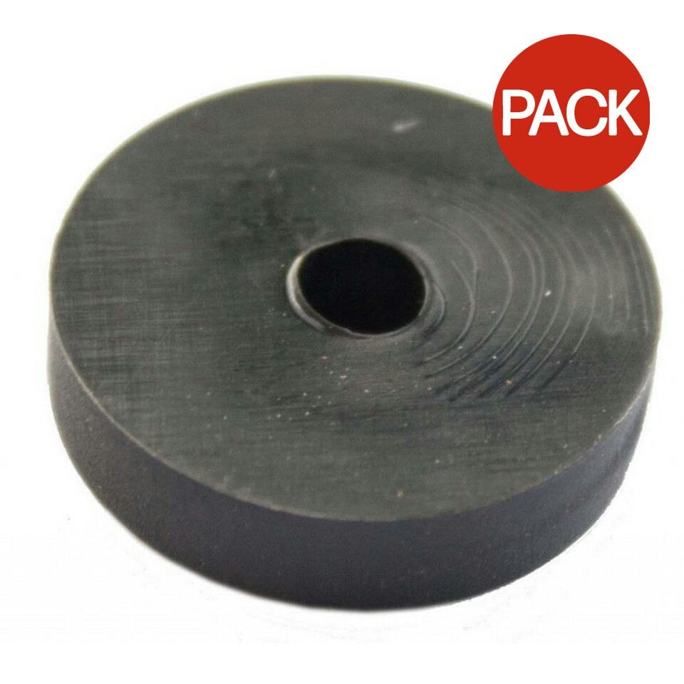 Oracstar Tap Washer (Pack of 2) - Black - 1.5cm