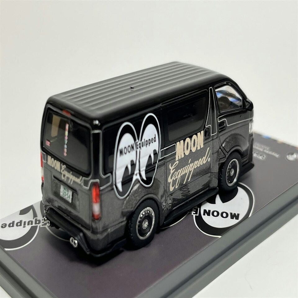 image 1 of Toyota Hiace Widebody Mooneyes Black 1:64 Scale Tarmac Works T64038ME2