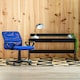 image 3 of Interiors By Premier Ergonomic Dark Blue Home Office Chair, Comfortable Work From Home Chair, Movable Ergonomic Chair For Office