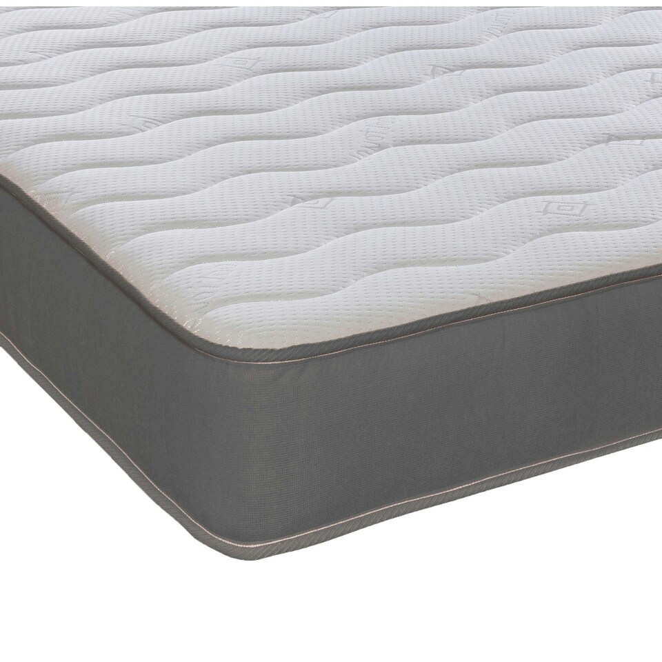 image 1 of Cooltouch Essentials Wave Grey Hybrid Spring & Memory Foam Mattress | Grey | Small Double