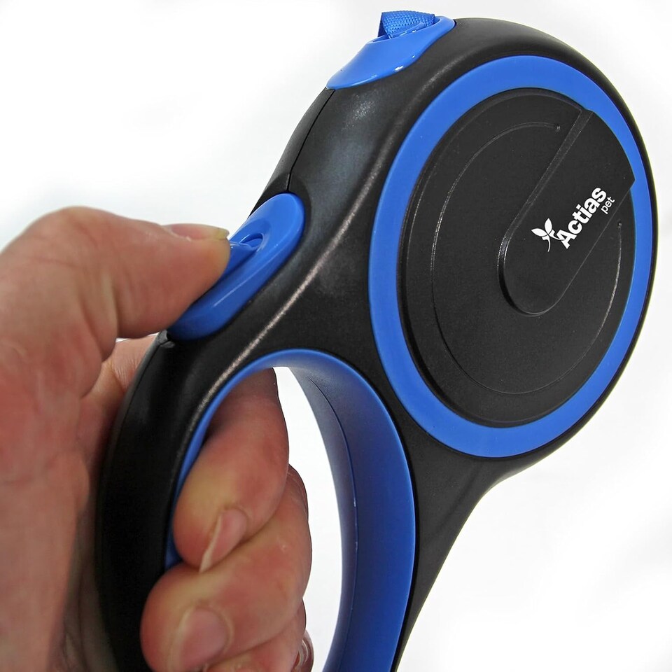 image 1 of Actiaspet Retractable Dog Lead Training Pet Leash 8m Max 50kgs Extendable (Blue)