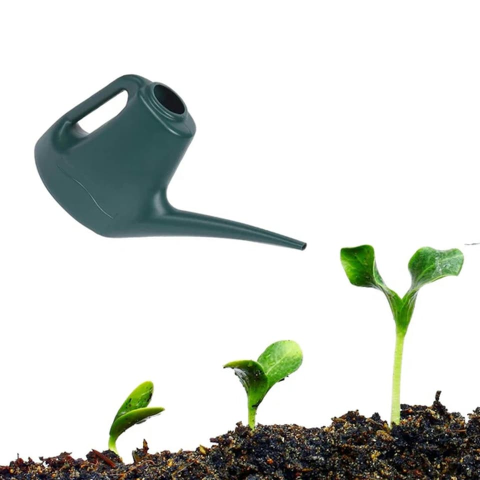 image 1 of 2 x 1 Litre Watering Can for Indoor & Outdoor Garden Plants, Flower Pots & Hanging Baskets