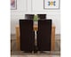 image 3 of Dakota 127 x 82cm Oak Small Dining Table and 4 Lola Leather Chairs | Brown | Brown