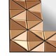 image 3 of Interiors by Premier Luxurious Geomatric Copper Wall Mirror, Sunburst Design Wall Mirror For Bedroom, Indoor Accent Mirror Gold