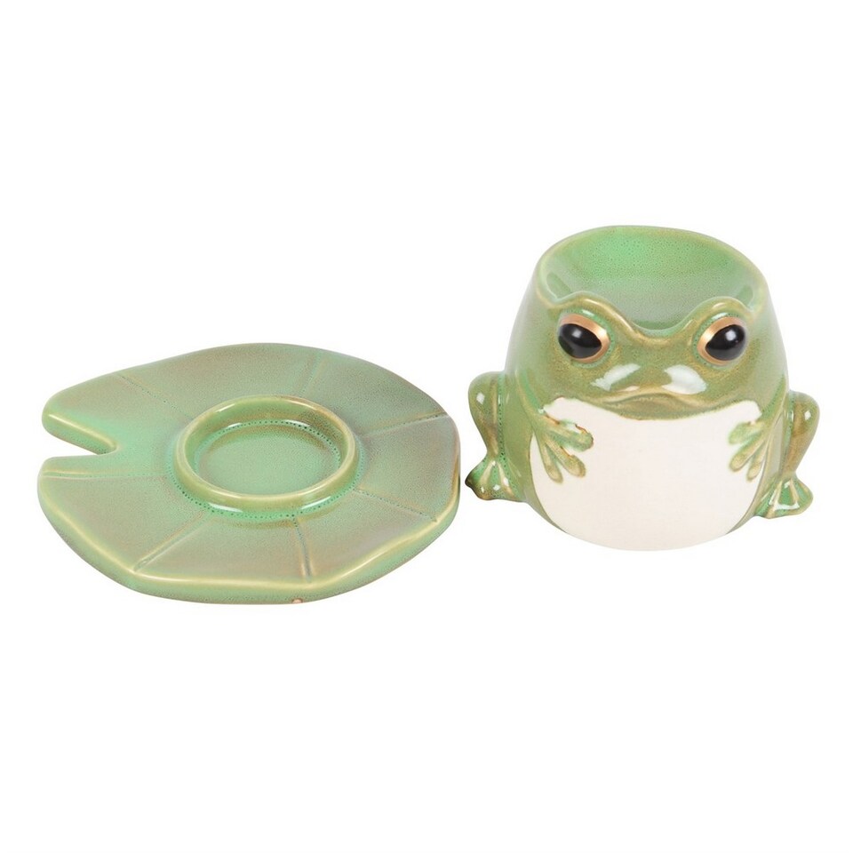 image 1 of Something Different Enchanted Forest Frog Oil Burner | Green | Green | One Size | 1