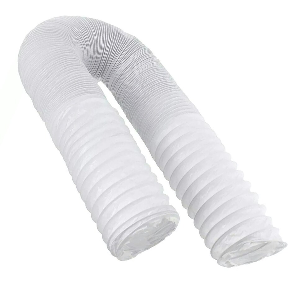 image 1 of SPARES2GO 4m Vent Hose + Connection Adapter Kit for Creda Tumble Dryer