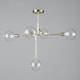 image 4 of BHS Hennock 5 Light Flush Ceiling Light | Gold | Brass | 1