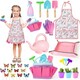 image 3 of Kids Gardening Tool Set – Toddler Garden Toys with Apron, Shovel, Gloves, Watering Can, Tote & Accessories – Outdoor Educational Gift for Boys & Girls