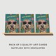 image 2 of Cockapoo Sunglasses Birthday Card Funny Dog Lover Set of 3 Greeting Cards Blank