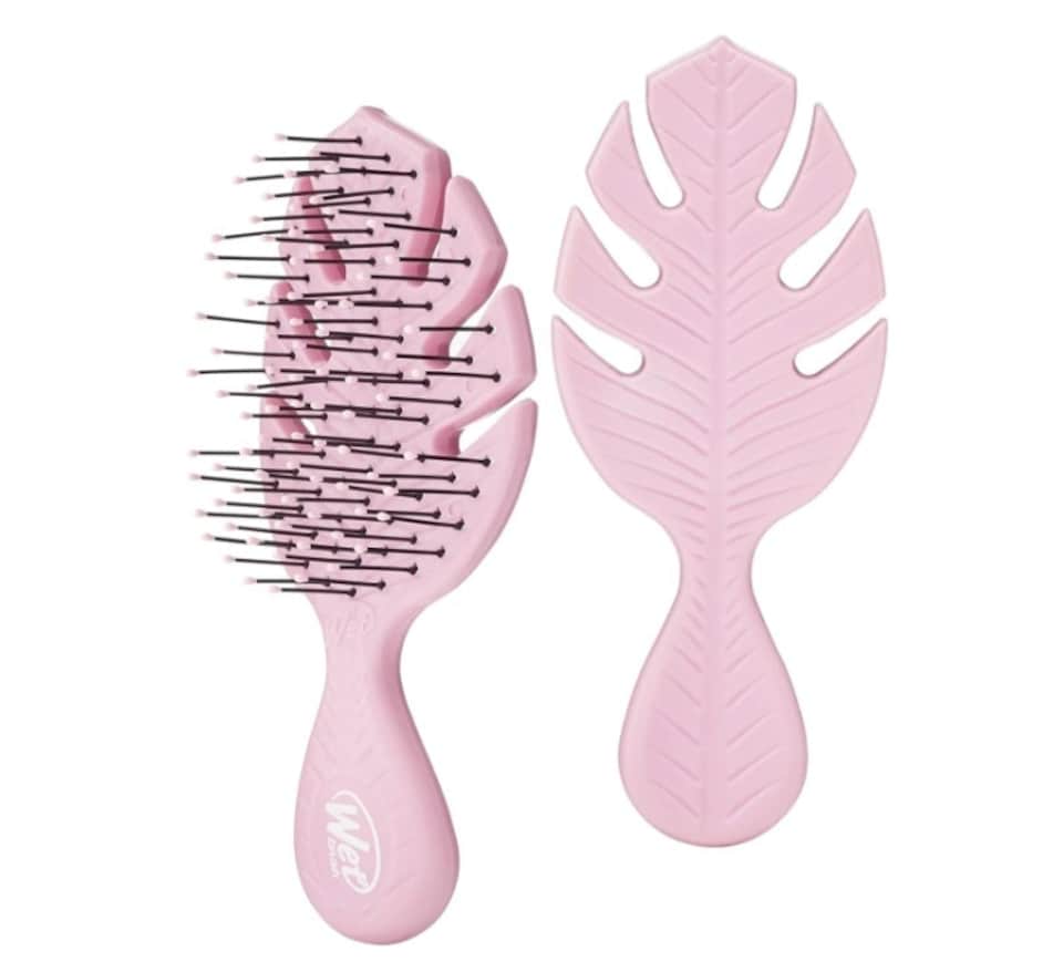 image 1 of WetBrush Go Green Mini Detangler Brush, Pink, Plant Based