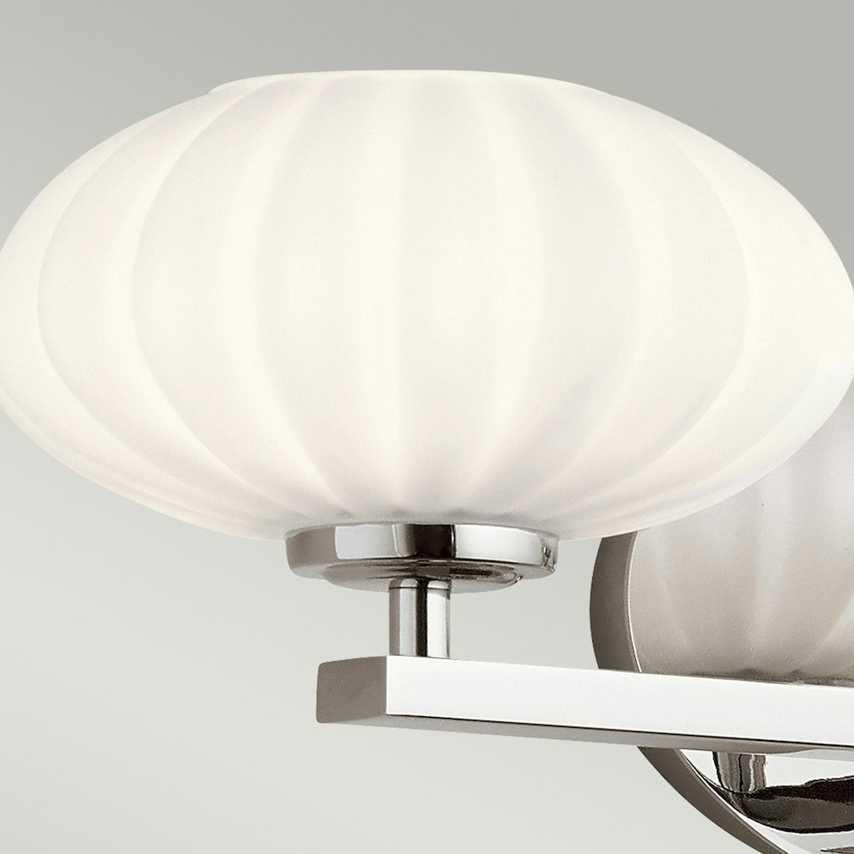 image 1 of Kichler Pim Bathroom Wall Lamp Polished Chrome, 3000K, IP44