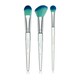 image 2 of Spectrum Brush Club 3pc Blue Brush Set for Makeup Application