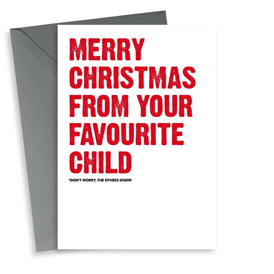 image 1 of Funny From Your Favourite Christmas Card For Parents