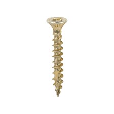 Timco - C2 Strong-Fix Multi-Purpose Premium Screws - PZ - Double Countersunk - Yellow (Size 3.5 x 25 - 200 Pieces)