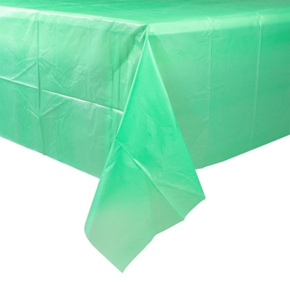 Emerald Green Economy Plastic Tablecover 1.83m x 1.37m