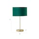 image 7 of ValueLights Charlie Gold Table Lamp Green Velvet Shade 