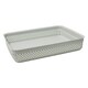 image 3 of JVL Droplette Set of 3 Rectangular Plastic Storage - Ice Grey Grey