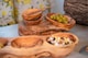 image 7 of Verano Spanish Ceramics Olive Wood 3 Section Snack Dish - 27x20cm | Multi | 1