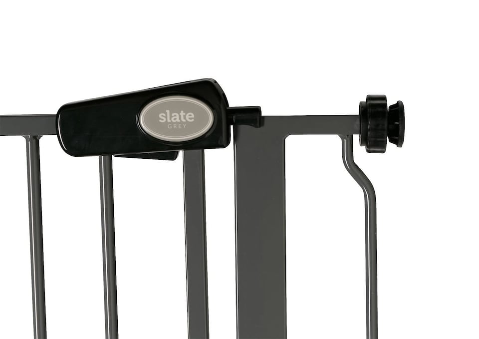 image 1 of Safetots Extra Tall Narrow Metal Safety Gate Pressure Fit, 68.5cm - 75cm, Slate Grey, 104cm in Height, Extra Tall Baby Gate | Grey | 1