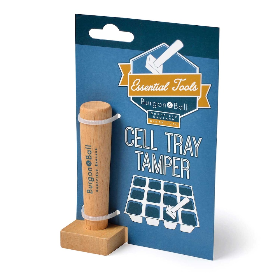 image 1 of Marshalls Garden Cell Tamper 3.5cm FSC Beech Wood | Brown | 3.5cm square